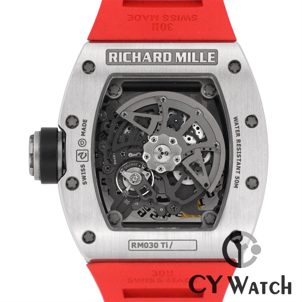 リシャールミル Richard Mille Rm030 ベルト M 赤時計 - ラバーベルト