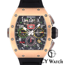 画像をギャラリービューアに読み込む, リシャール・ミル RICHARD MILLE オートマティック フライバック クロノグラフ デュアル タイム ゾーン RM11-02 RG