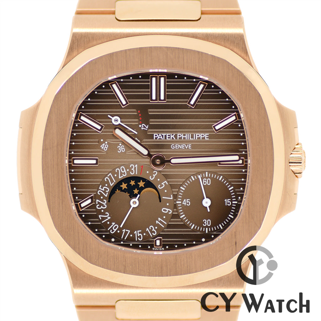 パテック・フィリップ  PATEK PHILIPPE ノーチラス ムーンフェイズ・ローズゴールド 5712/1R-001