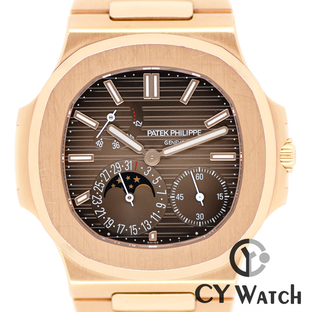 パテック・フィリップ  PATEK PHILIPPE ノーチラス ムーンフェイズ・ローズゴールド 5712/1R-001