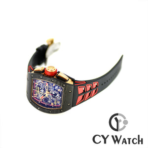 リシャール・ミル RICHARD MILLE オートマティック フライバック クロノグラフ ロータスF1チーム ロマン・グロージャン RM011 AO RG-CA